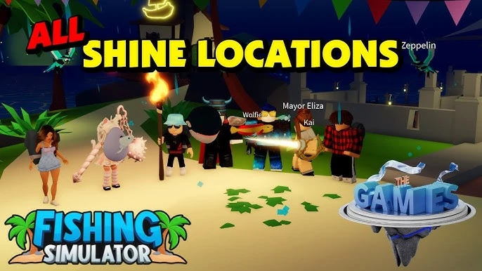 Shine Locations in Fishing Simulator