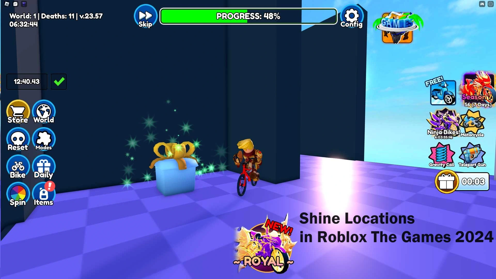 Shine Locations in Roblox 